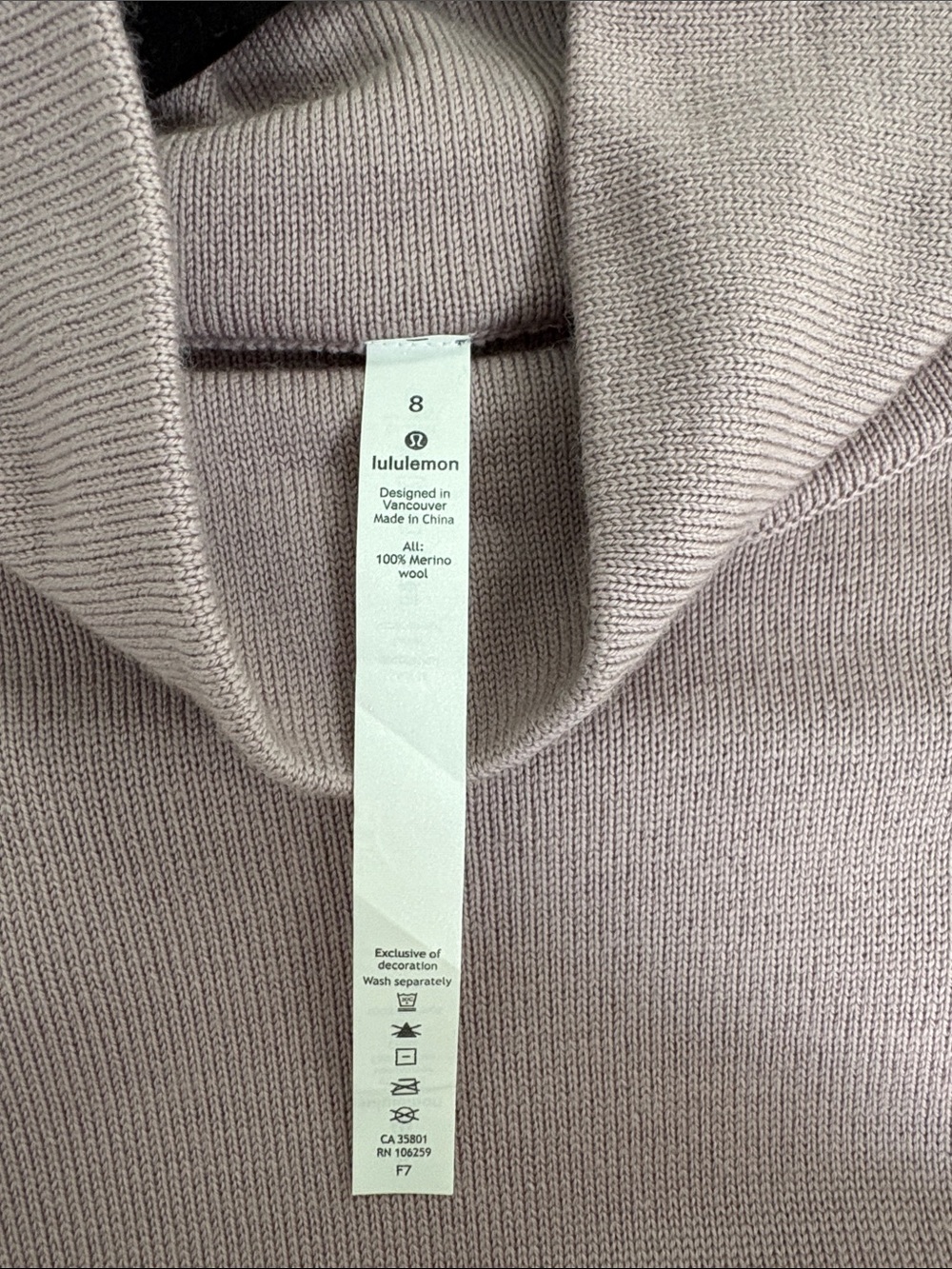 Women's Dusty Rose Turtleneck Sweater - Picture 4 of 4